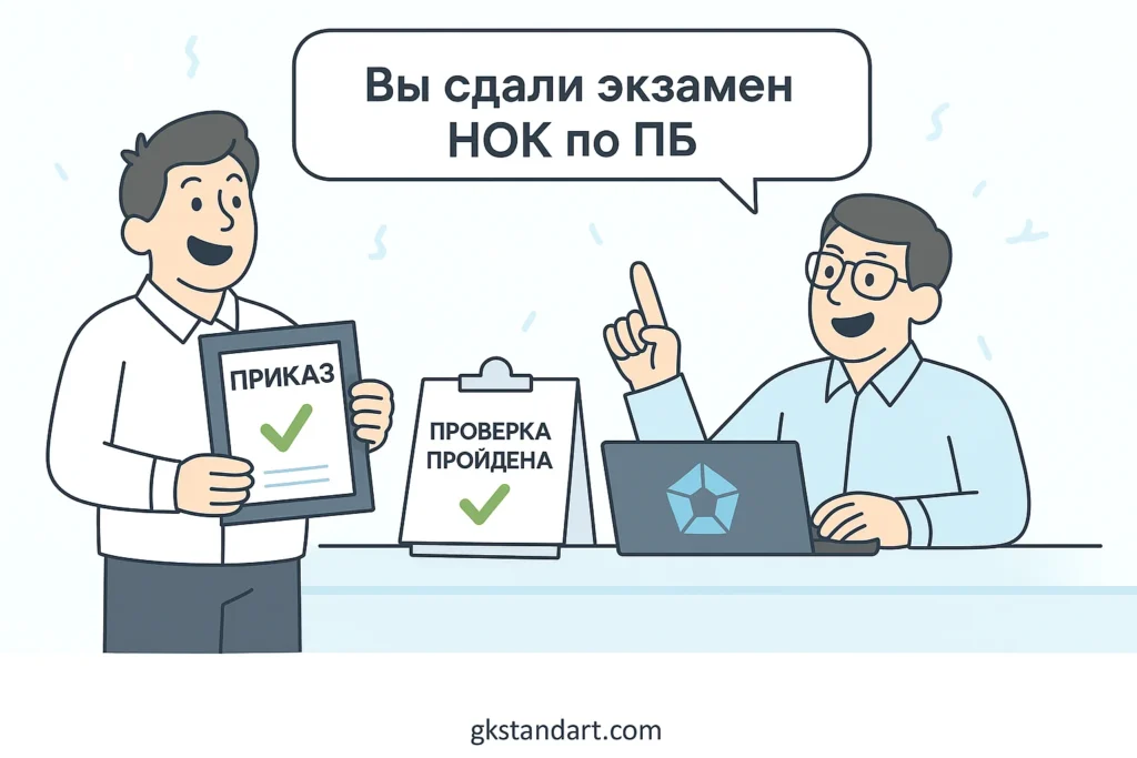 сдать экзамен НОК по ПБ быстро за 1 день