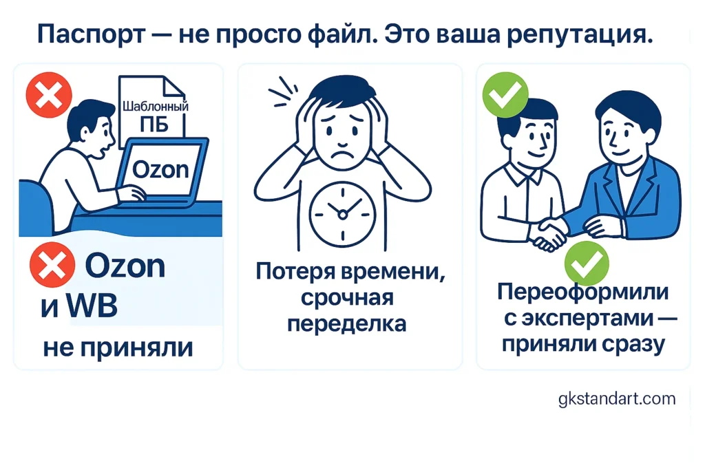 паспорт химической безопасности - шаблонный не подойдет, оформляйте с экпертами