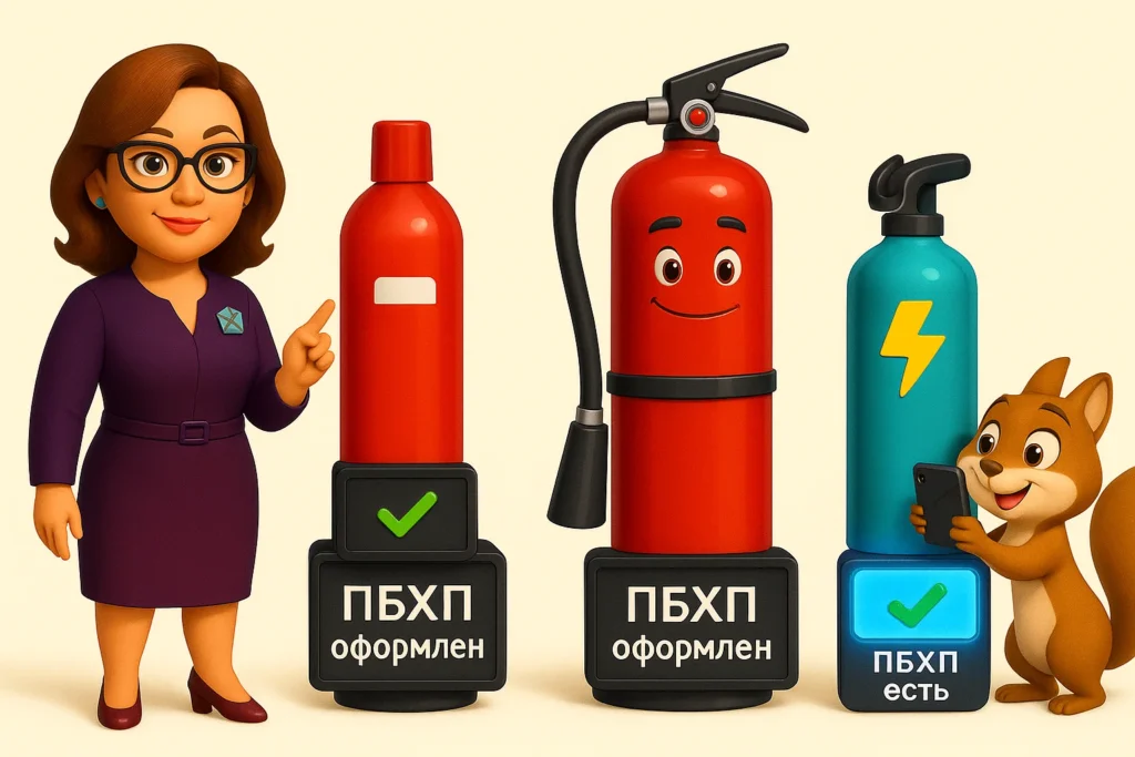 ПБХП на огнетушитель разработка за 1 день
