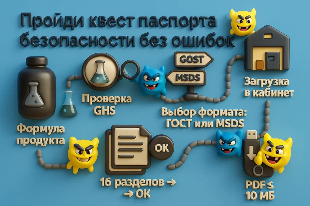 пройди квест паспорта безопасности без ошибок
