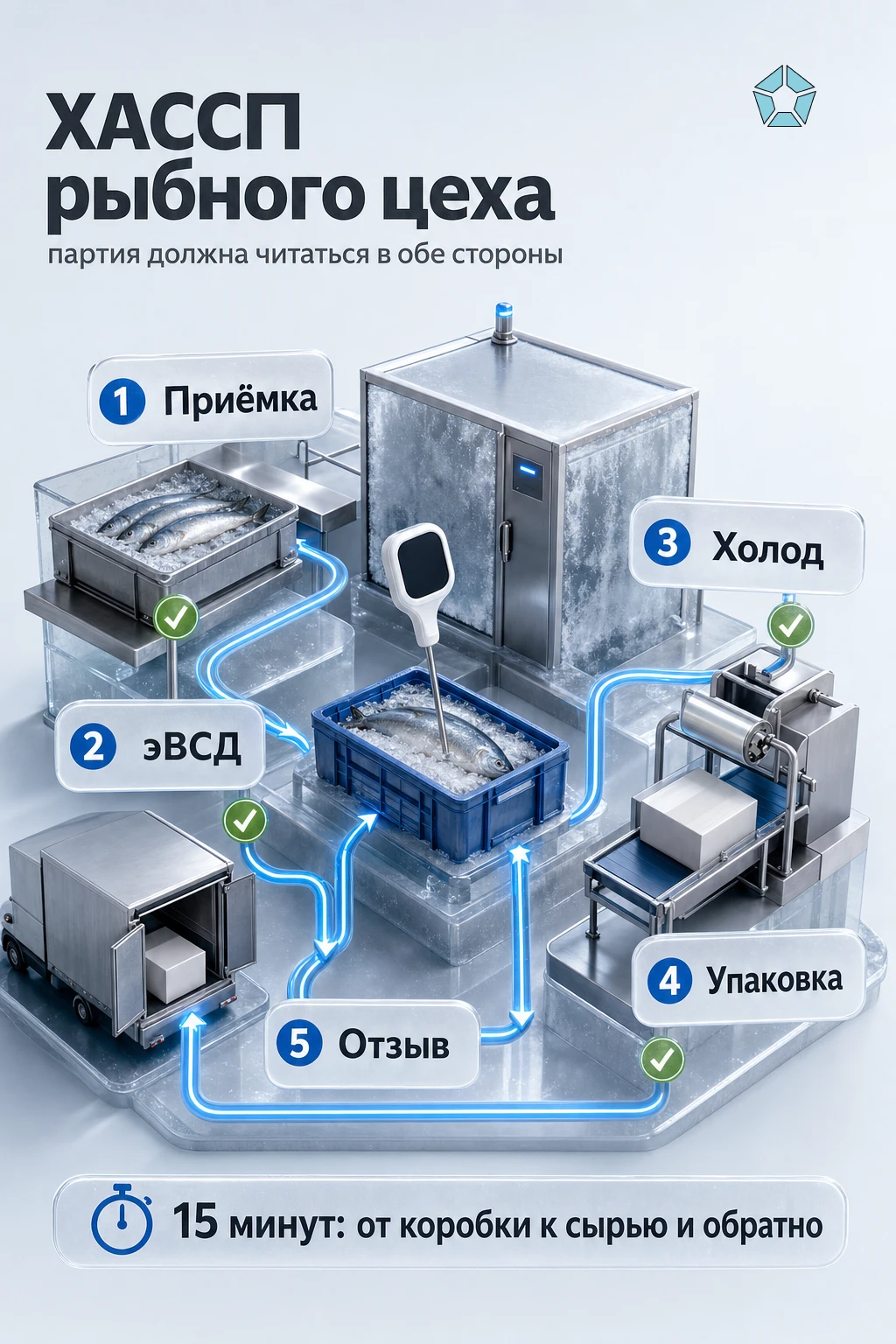 HACCP (ХАССП) для рыбного производства: приёмка, заморозка и трассируемость