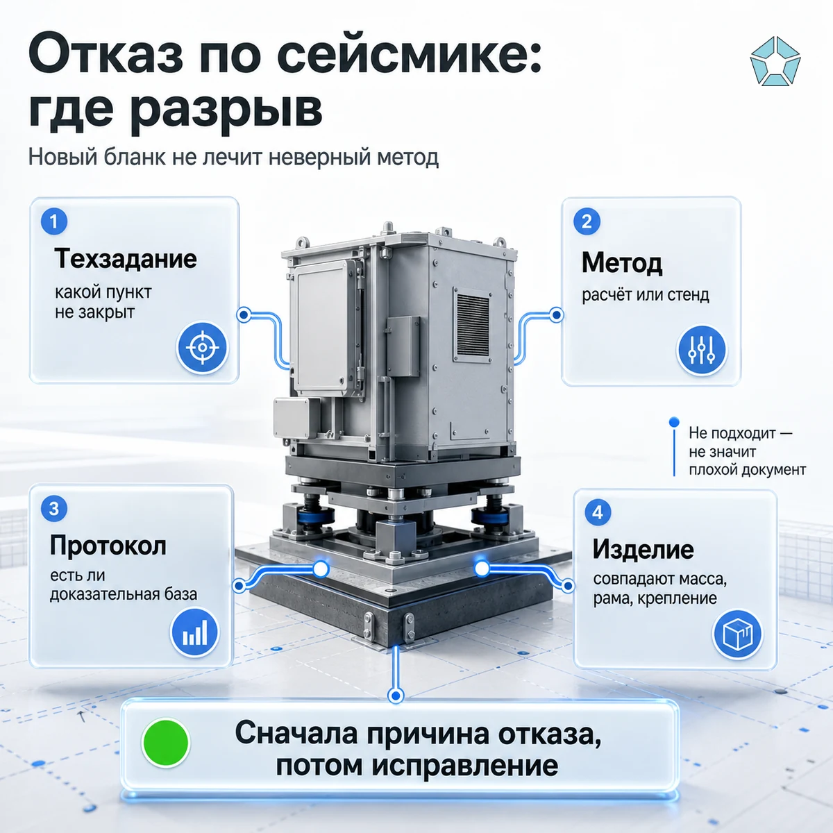 Что делать, если сертификат сейсмостойкости не приняли