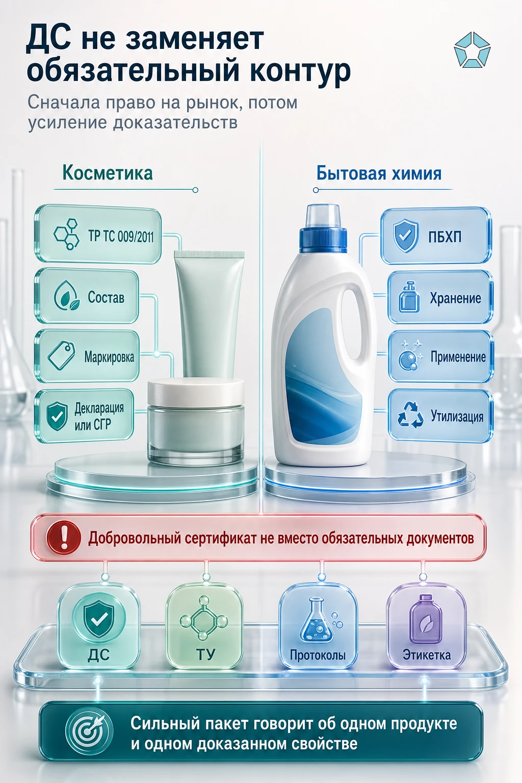 Добровольная сертификация косметики и бытовой химии: добровольный сертификат и паспорт безопасности химической продукции