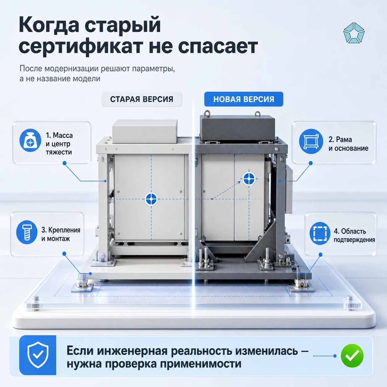 Что делать, если изменилась конструкция изделия после сертификата сейсмостойкости