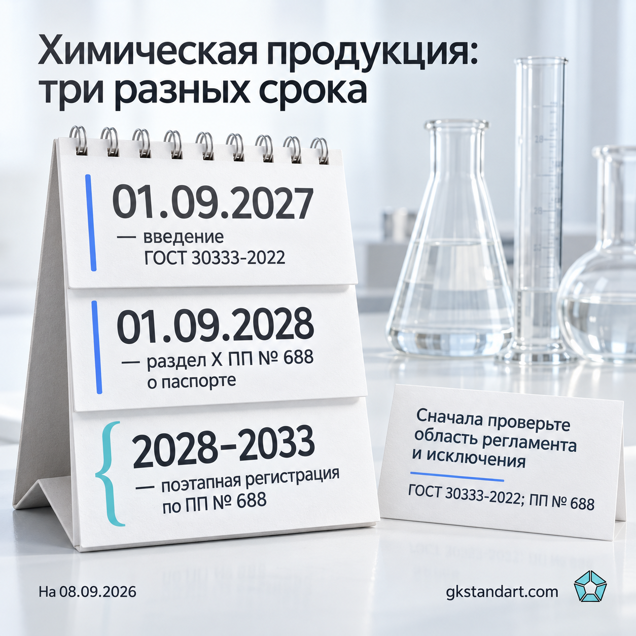 Разные даты требований к паспорту безопасности и регистрации химии